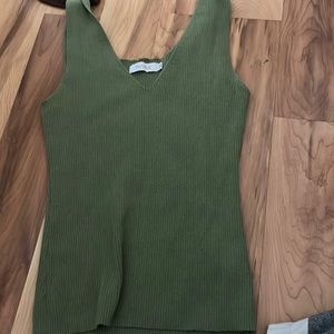 Verge girl matcha color sweater top